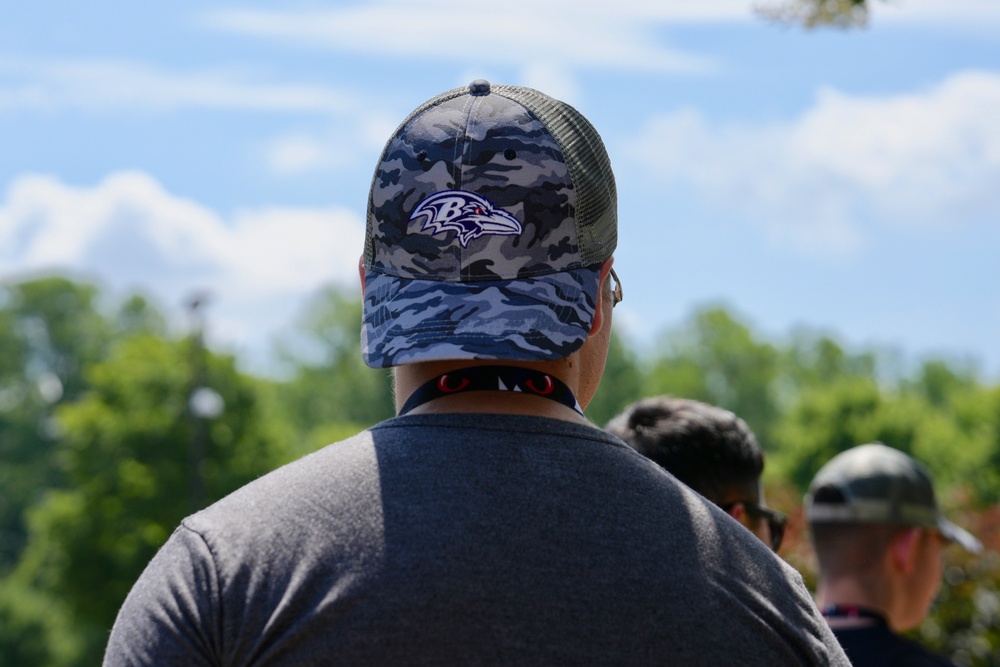 Fort Meade Service Members attend Baltimore Ravens Training Camp
