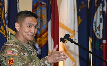 Col. Lim speaks at USAMMA Change of Command Ceremony