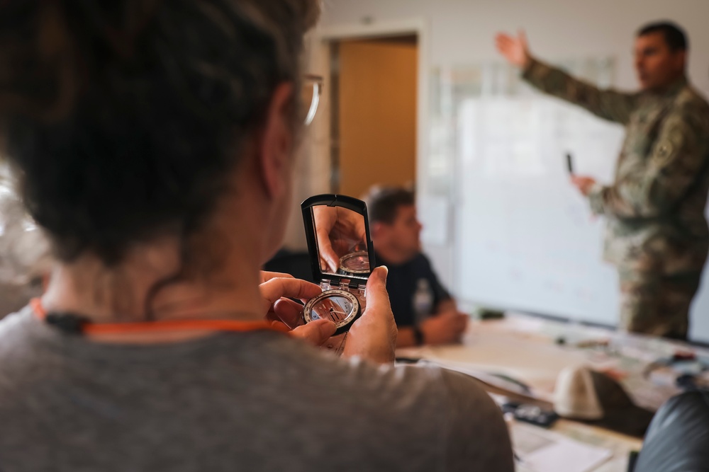 Western Regional Counterdrug Training Center instructors teach land navigation course at Quinault Indian Nation Emergency Management Department