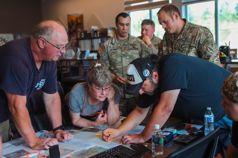 Western Regional Counterdrug Training Center instructors teach land navigation course at Quinault Indian Nation Emergency Management Department