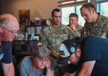Western Regional Counterdrug Training Center instructors teach land navigation course at Quinault Indian Nation Emergency Management Department