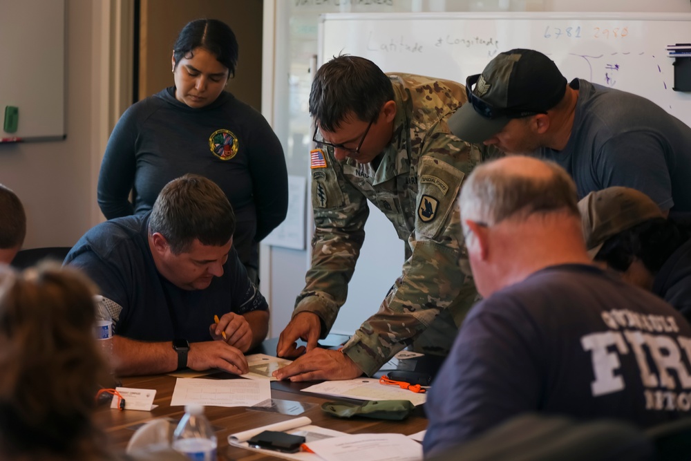 Western Regional Counterdrug Training Center instructors teach land navigation course at Quinault Indian Nation Emergency Management Department