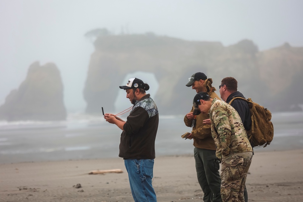 Western Regional Counterdrug Training Center instructors teach land navigation course at Quinault Indian Nation Emergency Management Department