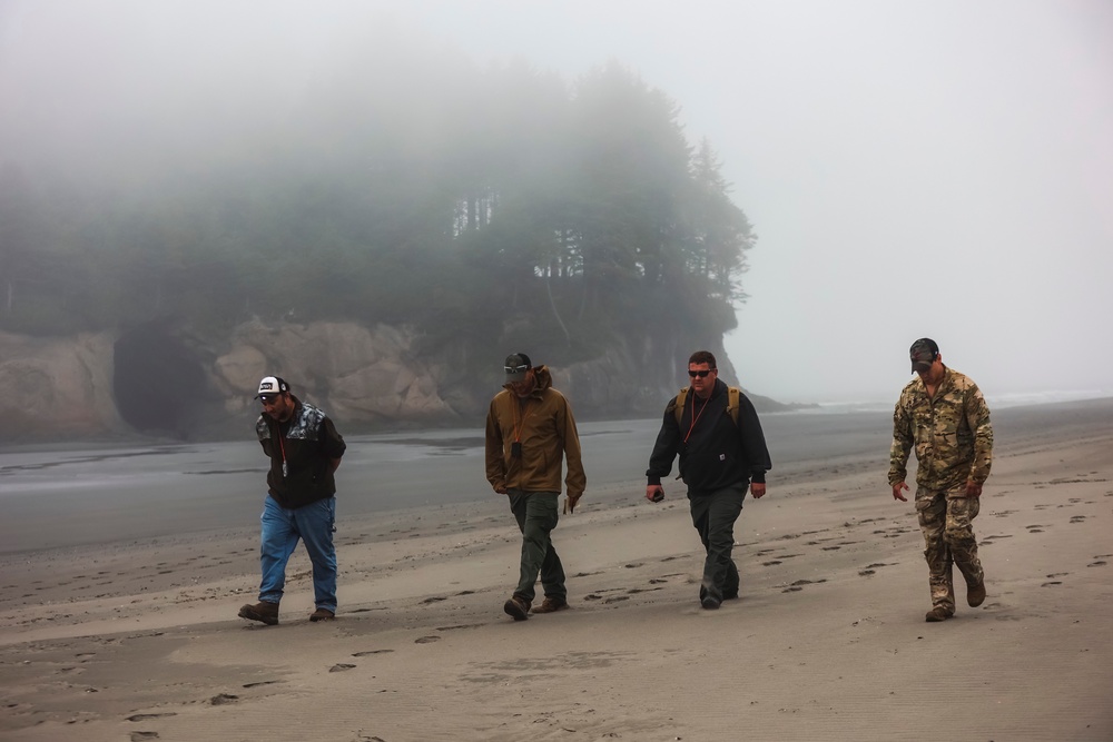 Western Regional Counterdrug Training Center instructors teach land navigation course at Quinault Indian Nation Emergency Management Department