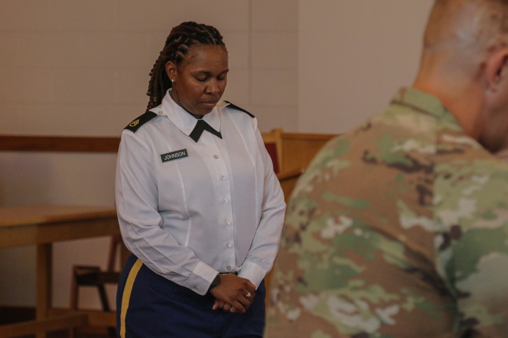 Sgt. 1st Class Sheniqua Johnson Promotion and Reenlistment Ceremony
