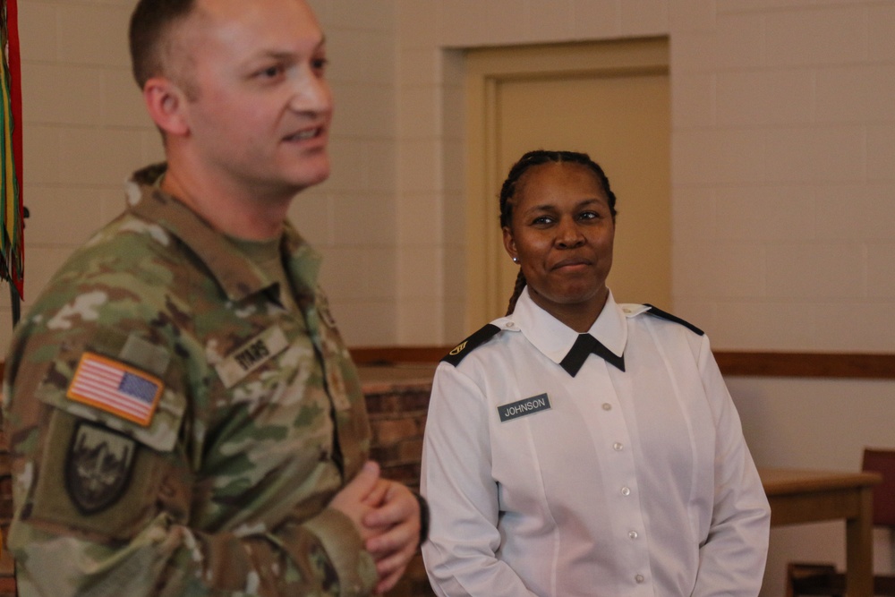 Sgt. 1st Class Sheniqua Johnson Promotion and Reenlistment Ceremony