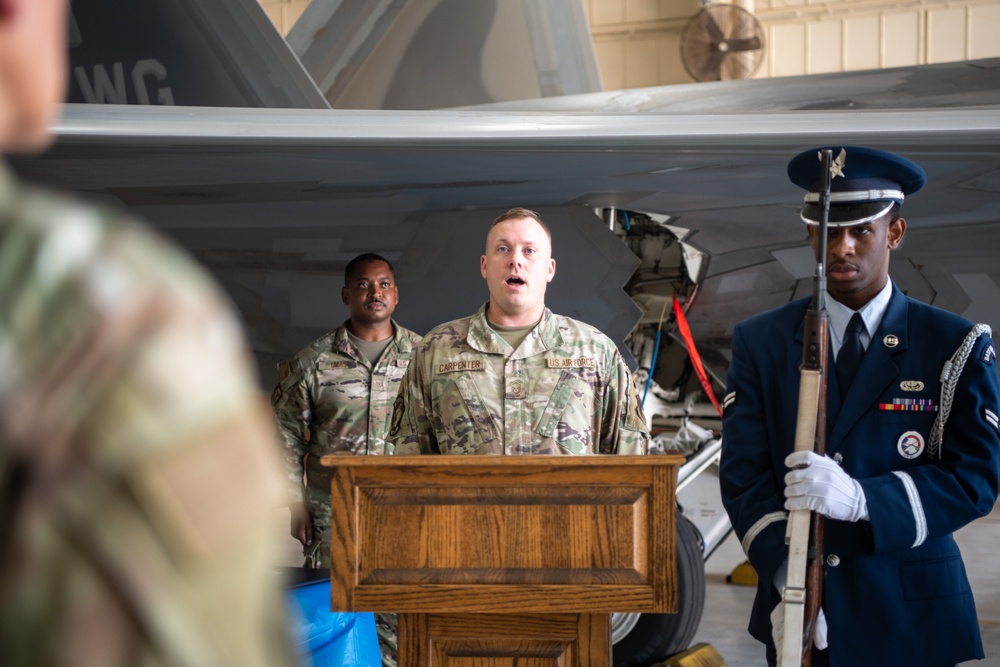 Master Sgt. John David Eaves retires