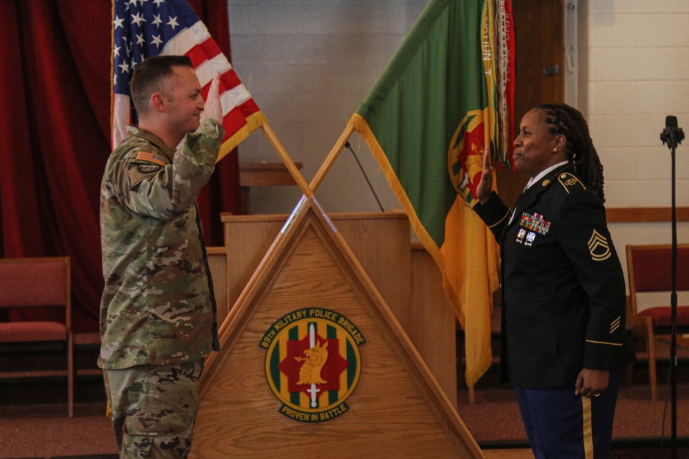 Sgt. 1st Class Sheniqua Johnson Promotion and Reenlistment Ceremony