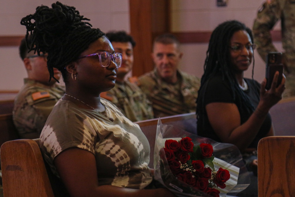 Sgt. 1st Class Sheniqua Johnson Promotion and Reenlistment Ceremony