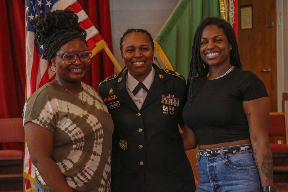 Sgt. 1st Class Sheniqua Johnson Promotion and Reenlistment Ceremony