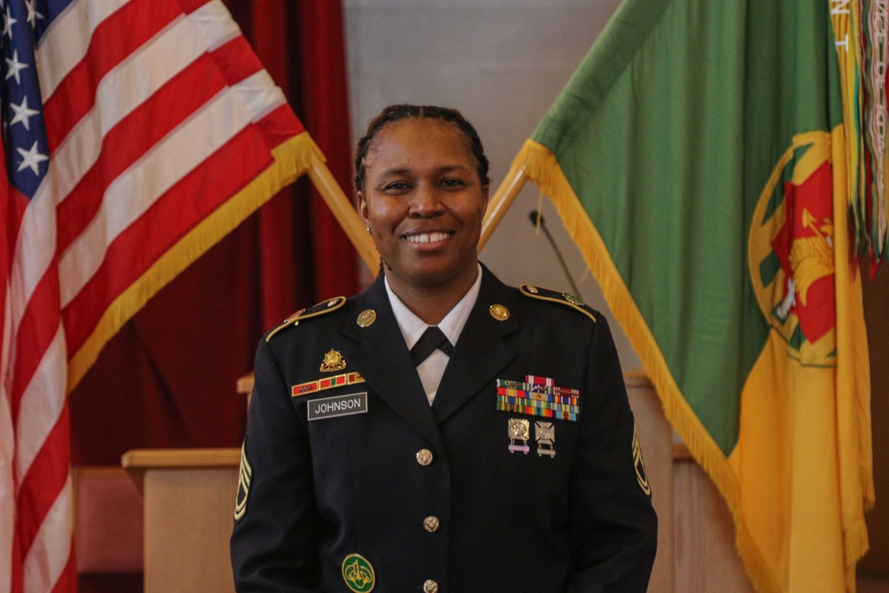 Sgt. 1st Class Sheniqua Johnson Promotion and Reenlistment Ceremony