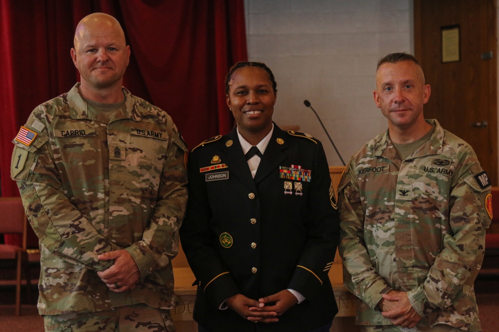 Sgt. 1st Class Sheniqua Johnson Promotion and Reenlistment Ceremony