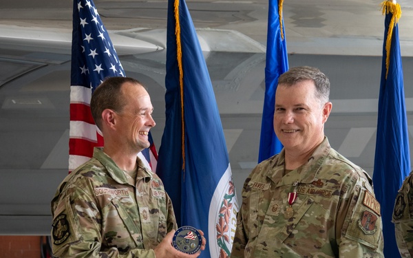 Master Sgt. John David Eaves retires