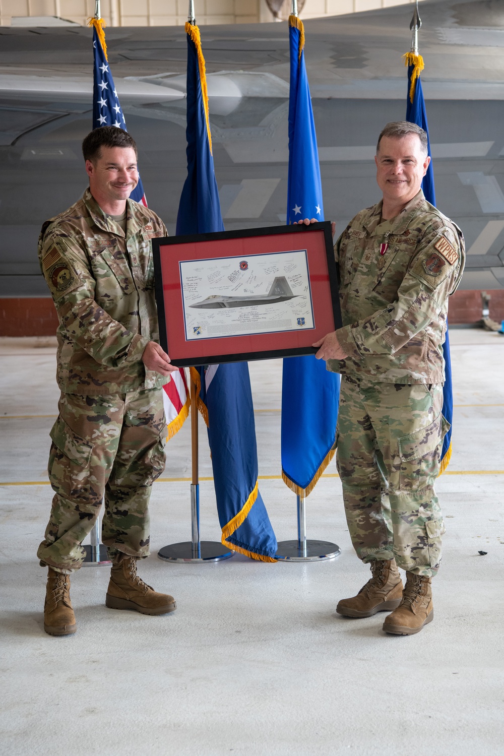 Master Sgt. John David Eaves retires