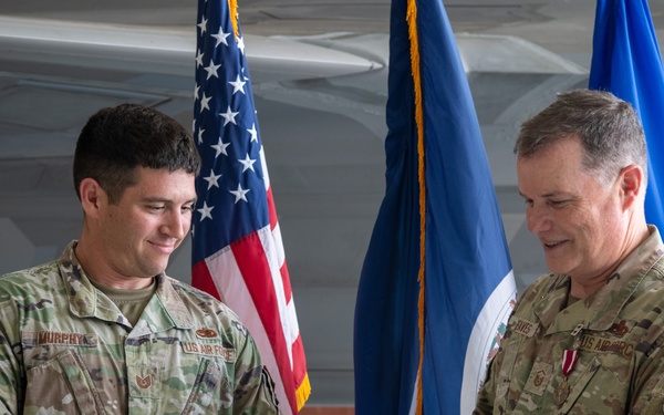 Master Sgt. John David Eaves retires