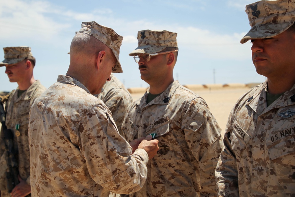 DVIDS – Pictures – Marines and Sailors Honored for Saving a Marine’s Life (Picture 2 of 4)