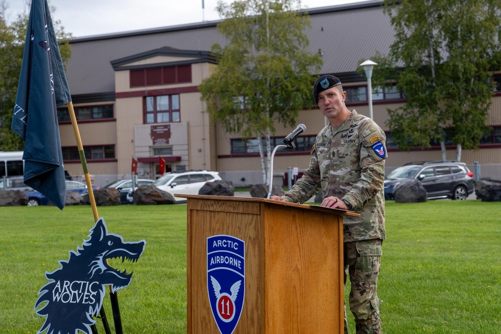Arctic Wolves Assumption of Responsibility Ceremony
