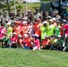 Service members from Camp Schwab host a display for local child-care center