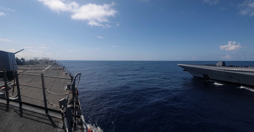 USS Dewey (DDG 105) Conducts Bilateral Operations with French Navy's FS Bretagne (D 655)