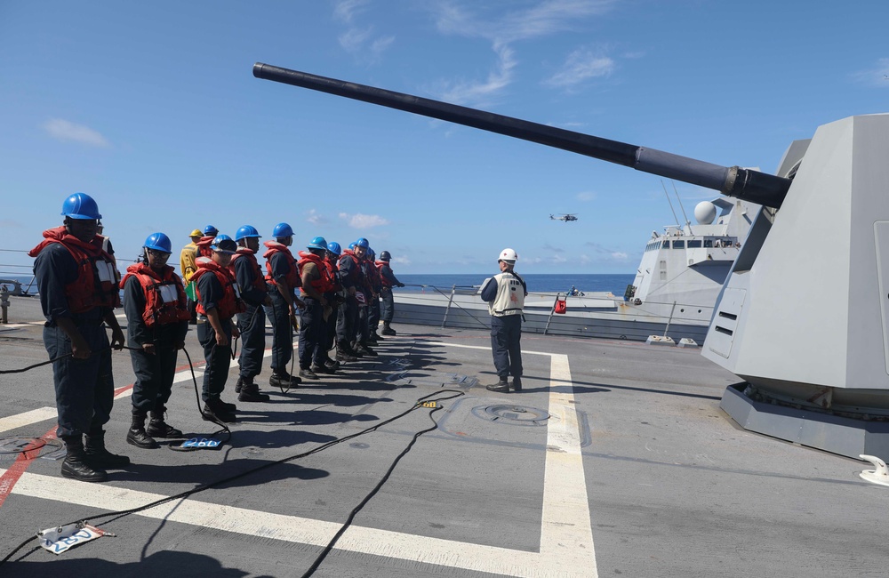 USS Dewey (DDG 105) Conducts Bilateral Operations with French Navy's FS Bretagne (D 655)