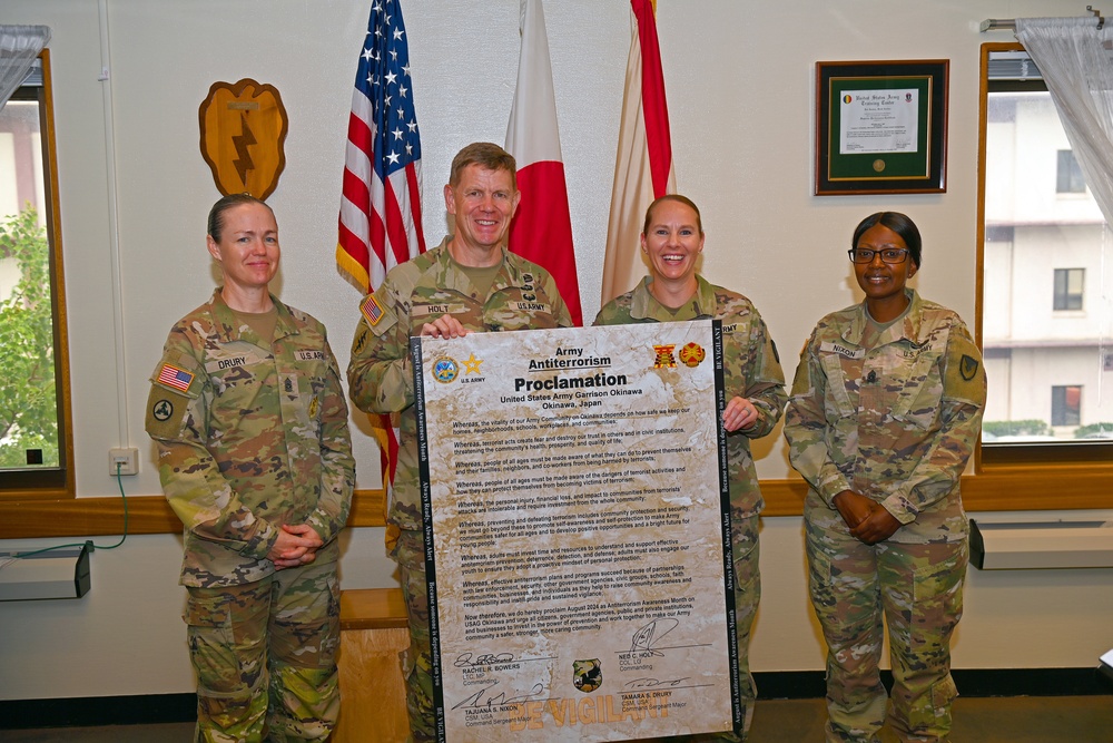 Antiterrorism Awareness Month Proclamation Signing 05 AUG 2024 8