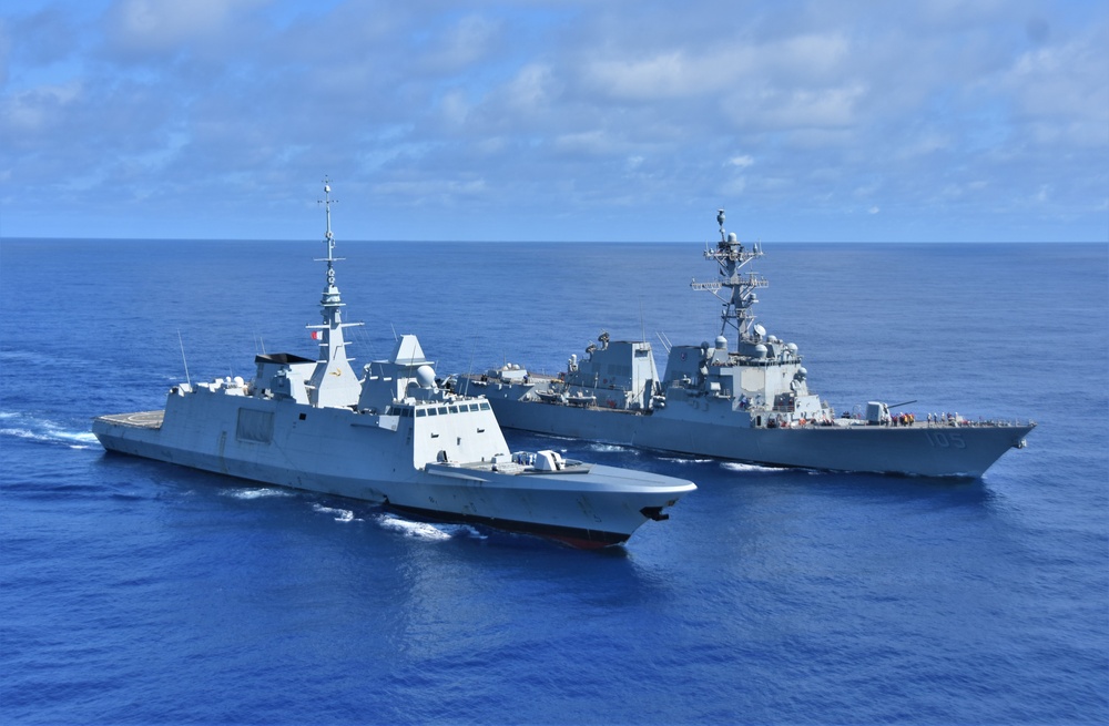 USS Dewey (DDG 105) Conducts Bilateral Operations with French Navy's FS Bretagne (D 655)