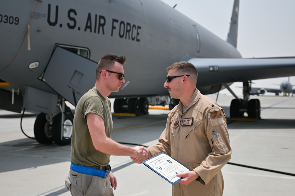 McConnell Airman recognized as AotW while deployed to USCENTCOM