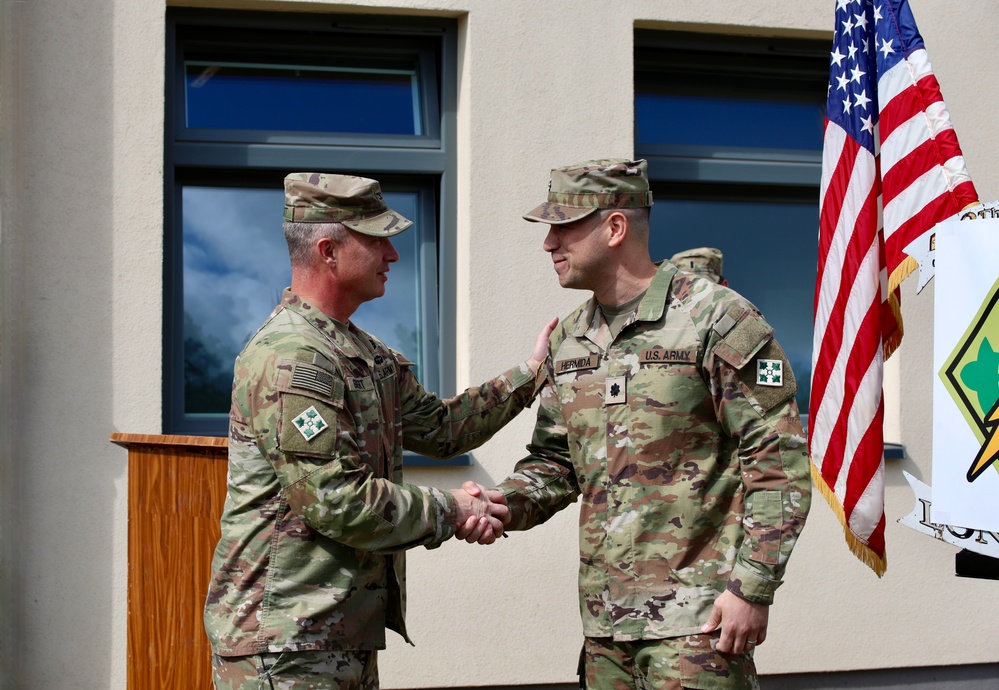 3rd ABCT conducts promotion ceremony for Lt. Col. John Hermida in Poland