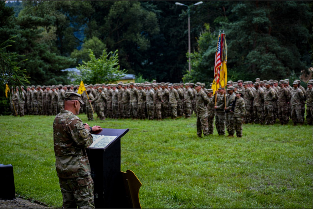 McCready assumes senior enlisted position of 1-66AR