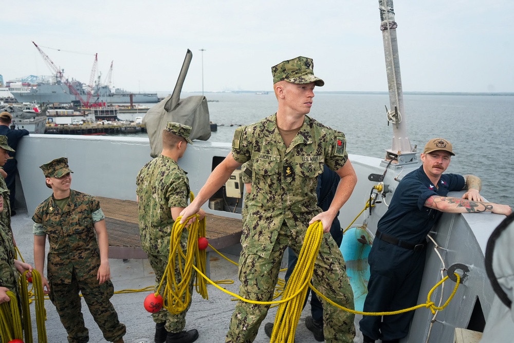 Midshipman Come Aboard USS San Antonio