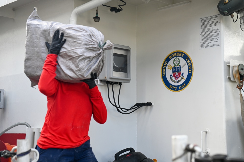 Coast Guard offloads more than $18 million in illegal narcotics interdicted in Caribbean Sea