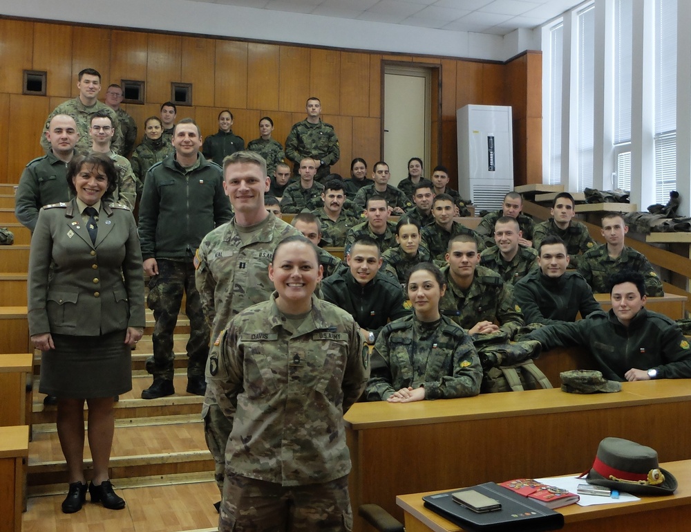 Capt. Luke Neal at Bulgarian Land Forces Academy