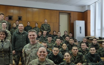 Capt. Luke Neal at Bulgarian Land Forces Academy