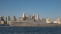USS San Diego departs for Japan