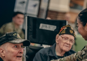 Service members appreciating those that came before