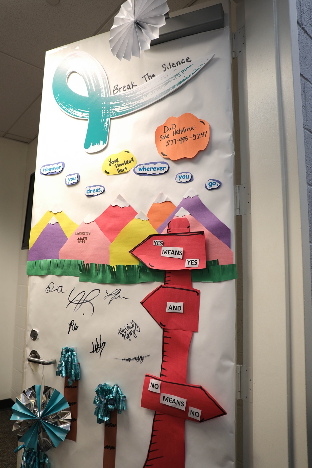 WRAIR holds door decorating contest to observe SAAPM