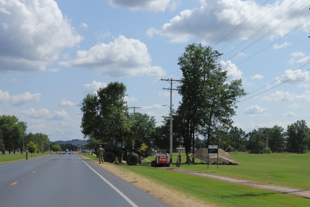 Soldiers with 612th Engineer Detachment complete Fort McCoy sidewalk troop project during CSTX 86-24-02