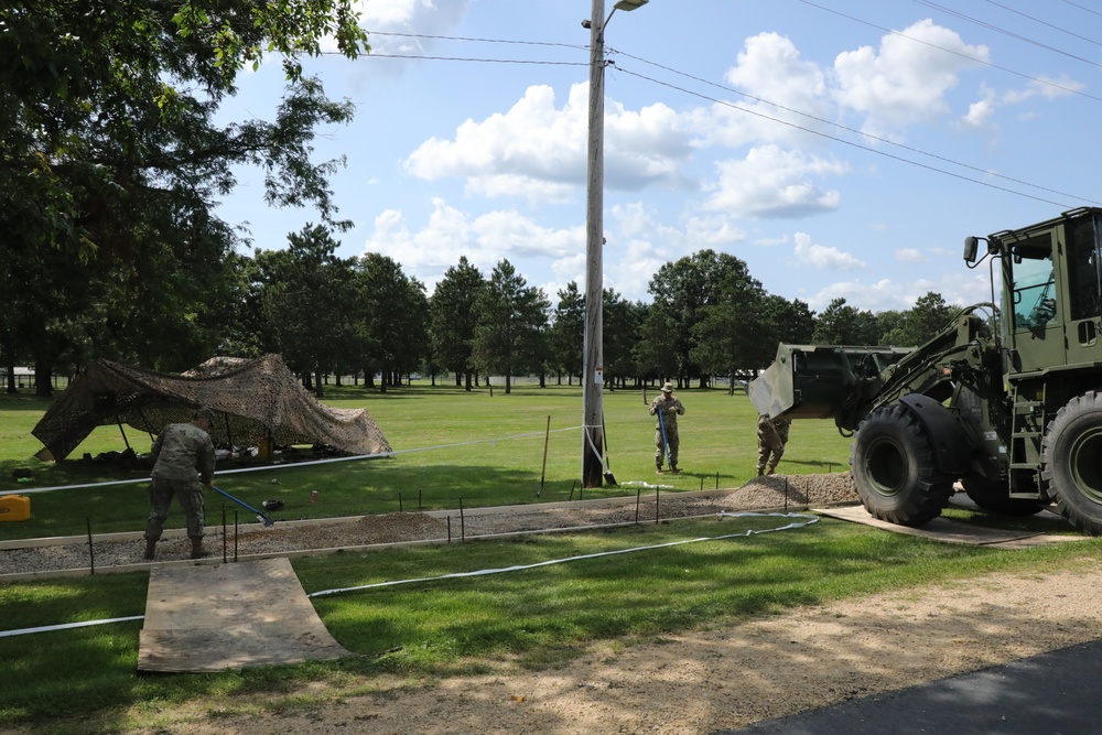 Soldiers with 612th Engineer Detachment complete Fort McCoy sidewalk troop project during CSTX 86-24-02