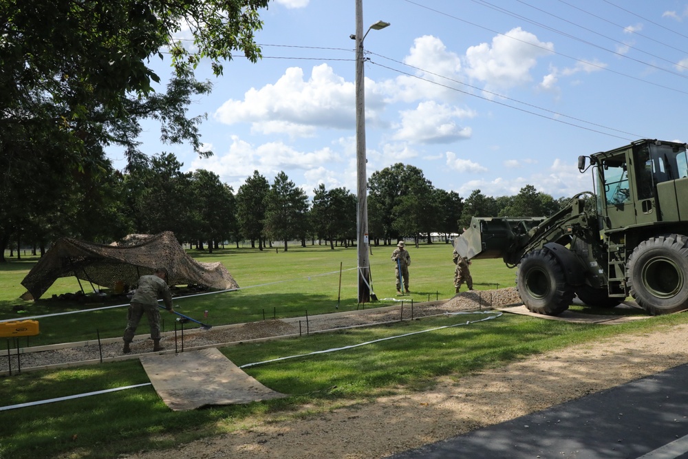 Soldiers with 612th Engineer Detachment complete Fort McCoy sidewalk troop project during CSTX 86-24-02