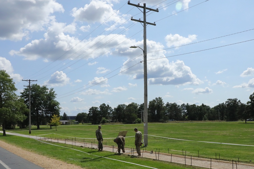 Soldiers with 612th Engineer Detachment complete Fort McCoy sidewalk troop project during CSTX 86-24-02