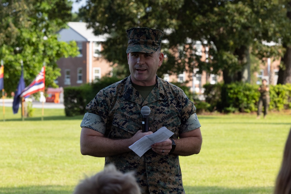 MWHS-2 relief and appointment ceremony