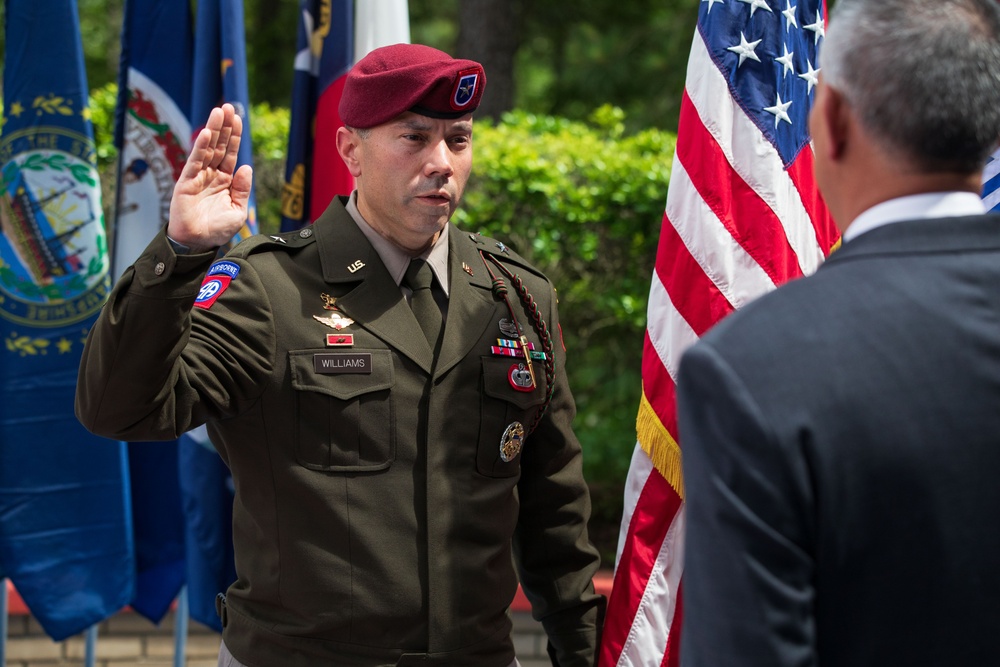 JASON WILLIAMS PROMOTION CEREMONY