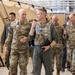 U.S. Air Force Chief of Staff Gen. David Allvin meets with U.S. Air Force Col. Keagan McLeese, 9th Reconnaissance Wing commander, during Exercise Bamboo Eagle 24-3 on Edwards Air Force Base