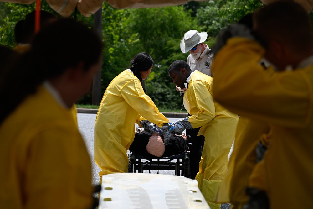 Ensuring readiness: 316 MDG conducts decontamination training