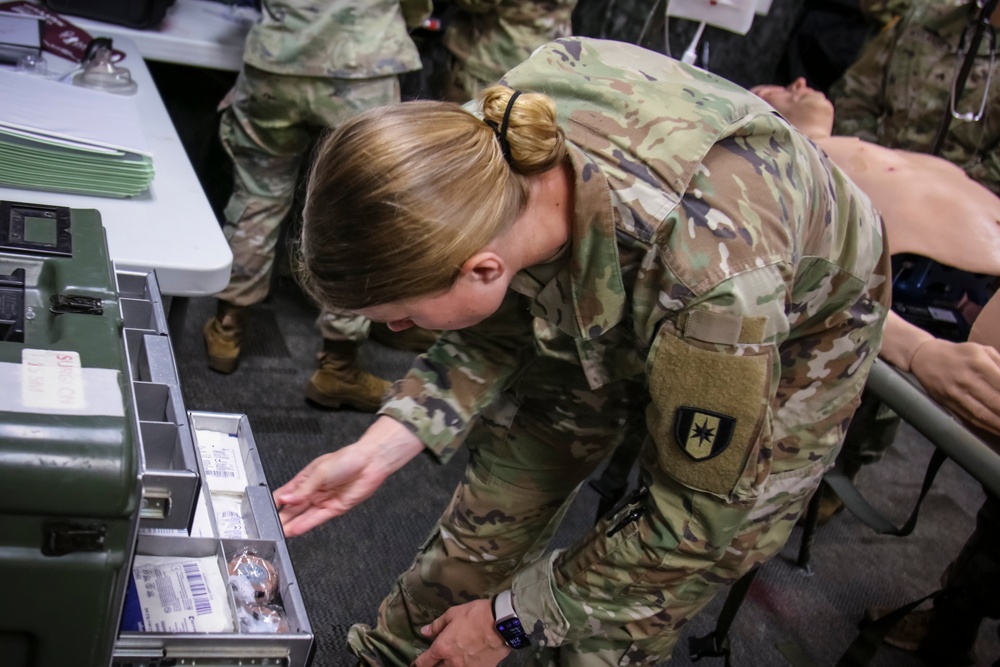 586th Field Hospital Trains with BACH ESD