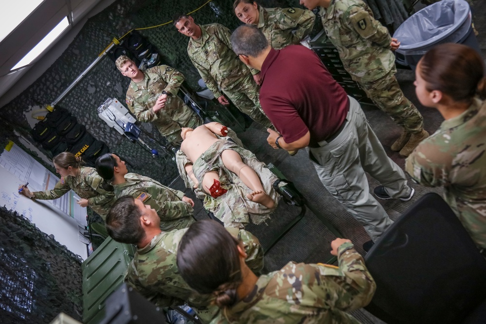 586th Field Hospital Trains with BACH ESD