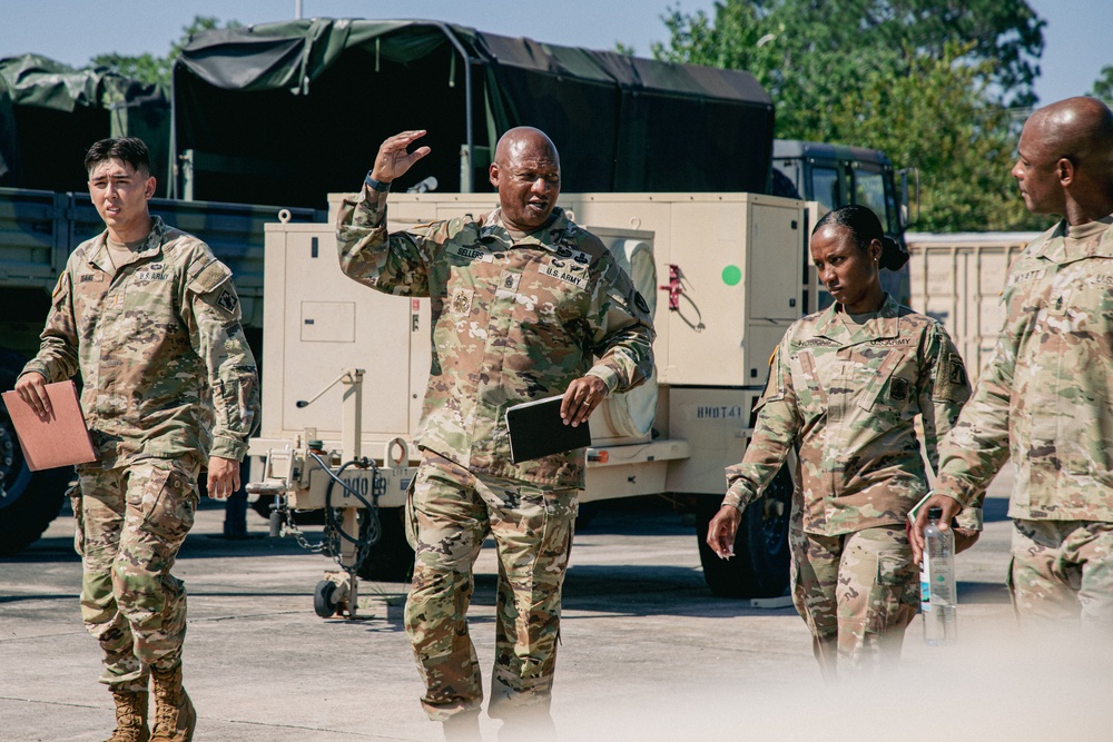 AMC Command Sgt. Maj. Sellers Visits Fort Liberty