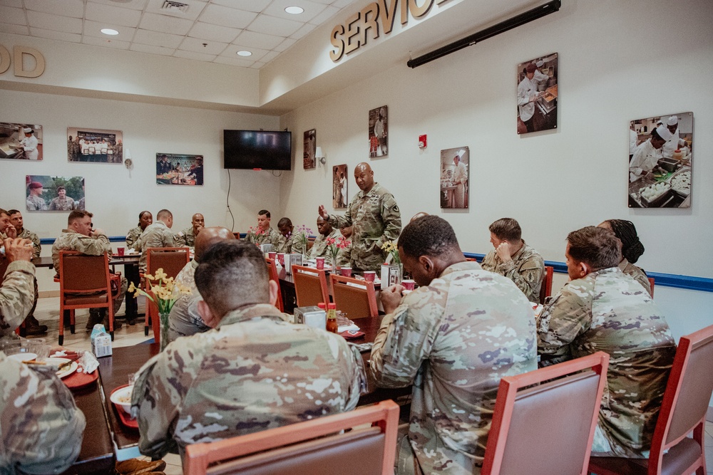 AMC Command Sgt. Maj. Sellers Visits Fort Liberty
