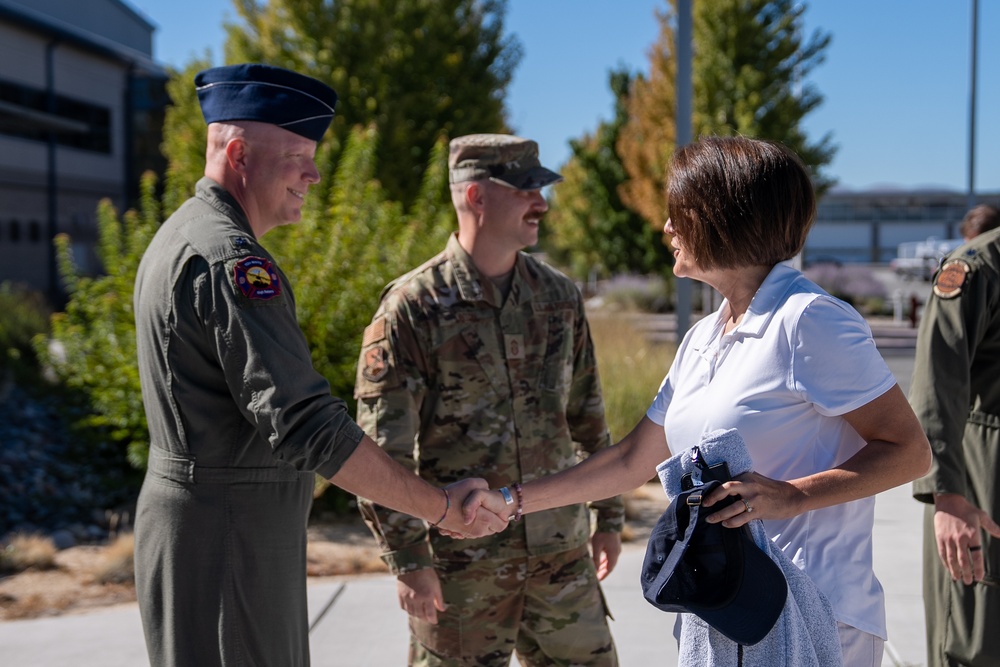 U.S. Senator Catherine Cortez Masto visits the Nevada Air National Guard Base