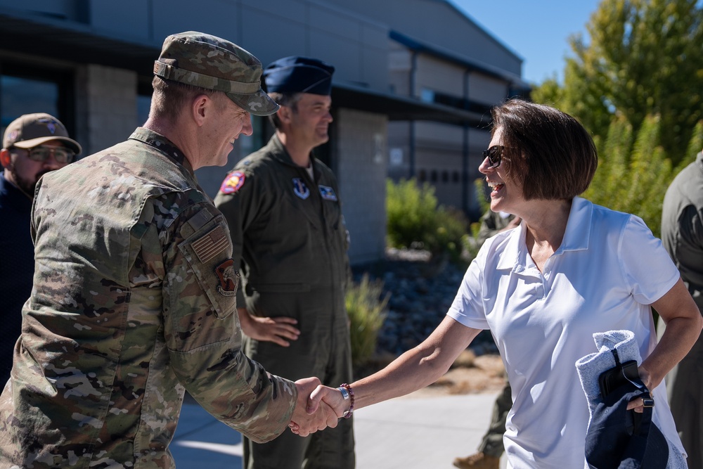 U.S. Senator Catherine Cortez Masto visits the Nevada Air National Guard Base